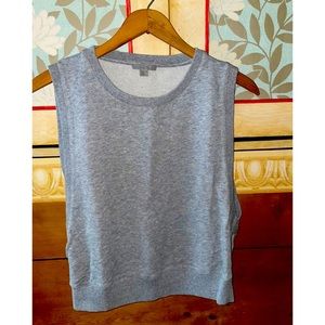 COS Super Soft Grey Tank Top w open Sides Size Small